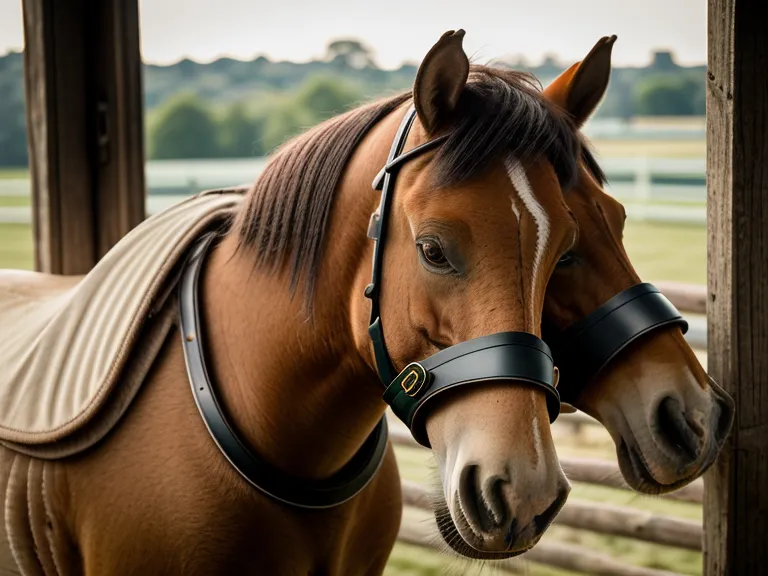 Belfos tensos de un caballo, señal de incomodidad que toda equitación para principiantes debería aprender a leer